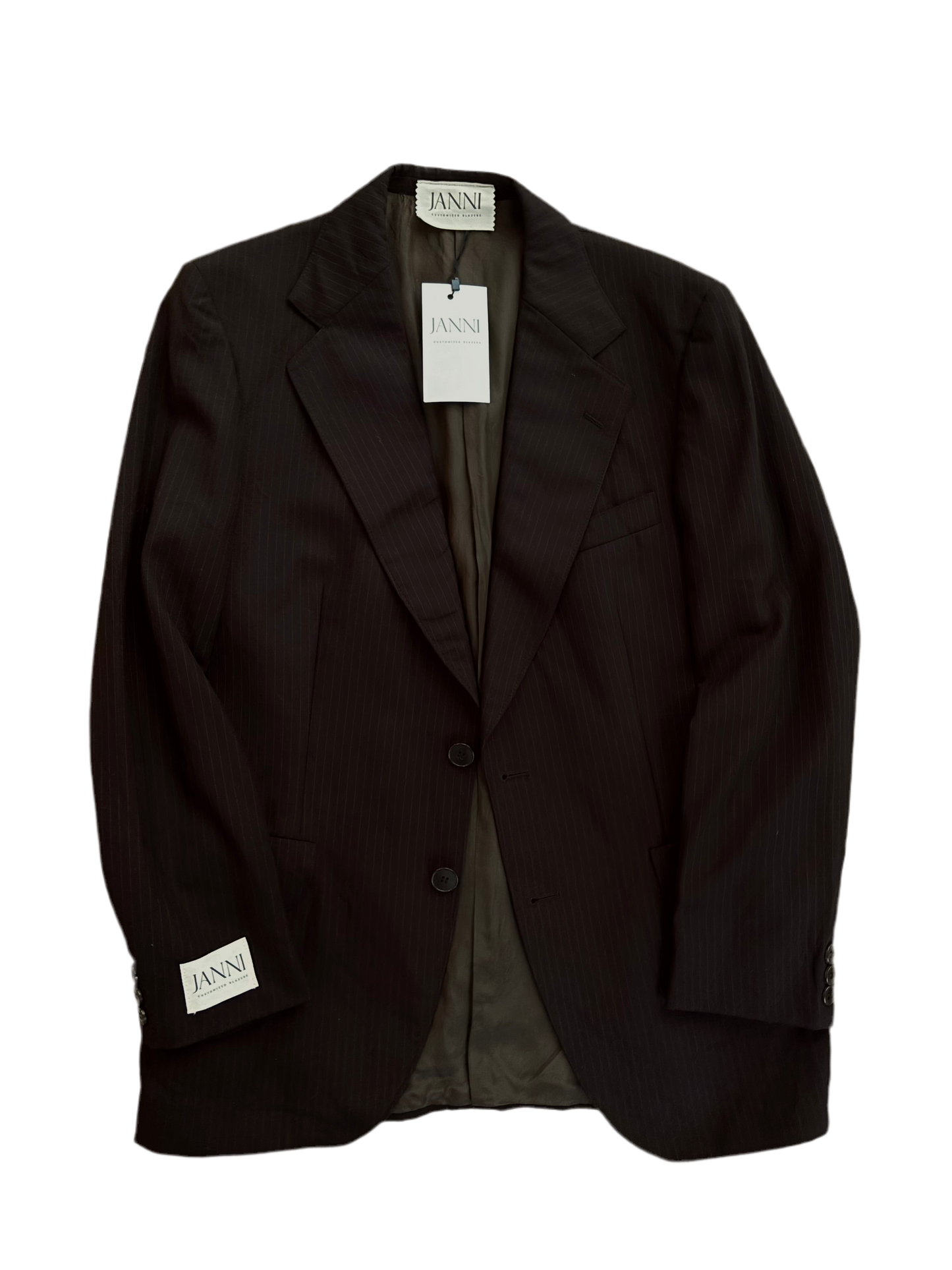 JANNI Blazer - Dark Brown striped
