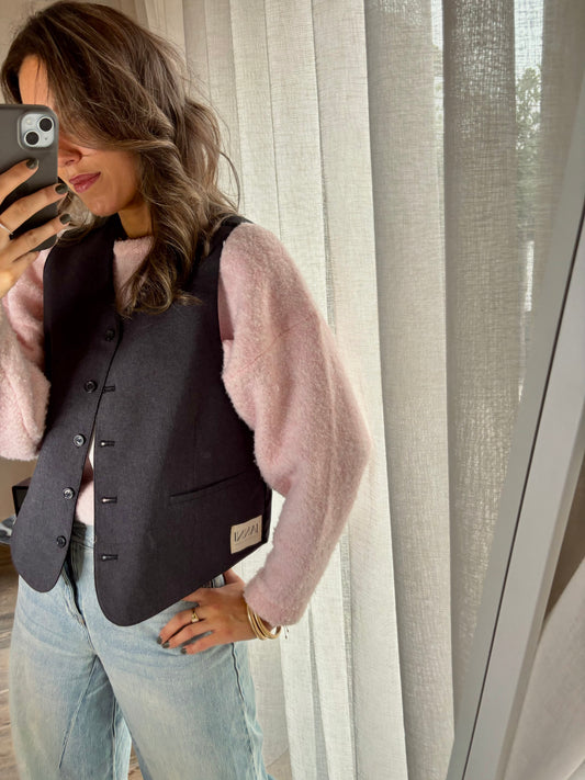 JANNI Gilet - Dark Grey