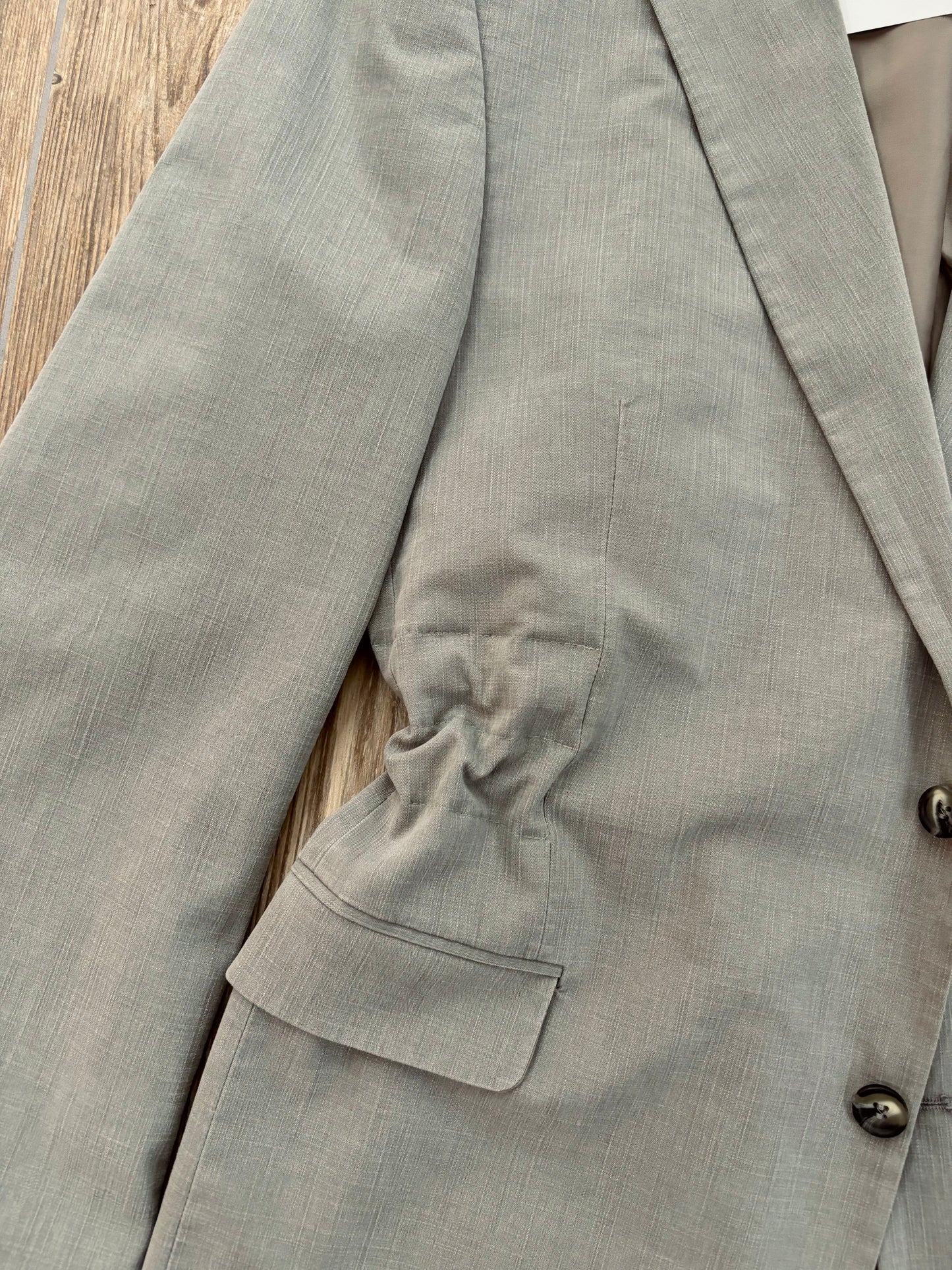 JANNI Blazer - Light Grey / Brown